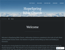 Tablet Screenshot of hopespring.org